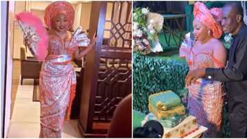 Rita and Fidelis: Sweet video captures couple cutting their modest cake, actress stuns in gorgeous outfit