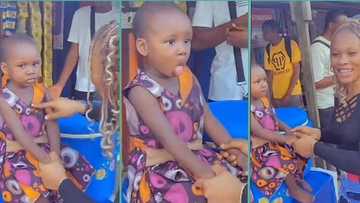 "I have never seen her smile": Lady shares video of little girl with serious face, video trends