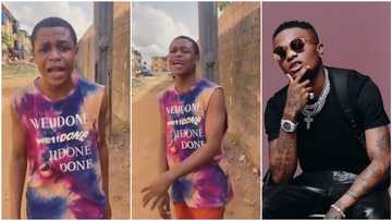 Young man sings cover of Wizkid's song, wows people with his sweet voice in viral video
