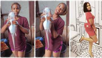 "It is very lucrative": University student who started fish farm becomes successful, shows off big harvest