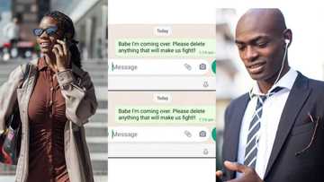Leaked chat shows visiting girlfriend telling boyfriend to delete any message that may ruin relationship