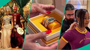 Juma Jux on spending spree in Dubai, buys Priscilla dream watch, neckpiece: "She married right"