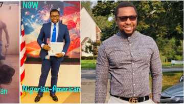 Nigerian man who recently got US citizenship finally shares story behind 1997 photo of him pushing wheelbarrow