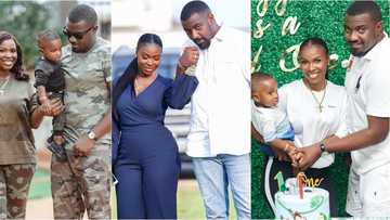 He knows how to pamper my hair: John Dumelo turns hairdresser for his wife in video, Nadia Buari, others react