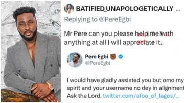 “Asiwaju don chase ur destiny helper”: BBN’s Pere turns down Tinubu supporter who begged him for money online