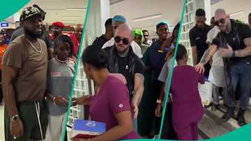 Davido's Imade trends after singer's bouncer pushed her nanny, elicits reactions