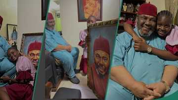 Actress Ada Kirikiri overjoyed as she visits Pete Edochie's home with gift, he blesses her in video