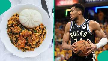 Giannis Antetokounmpo picks fufu and egusi soup as his favourite Nigerian meal