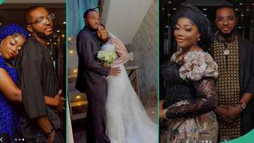 Nigerian lady reconciles with her ex-boyfriend, marries him, shares cute pictures