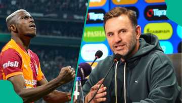 Galatasaray coach reacts after Victor Osimhen's goal against Besiktas