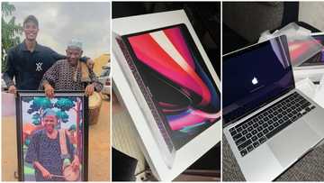 You deserve it: Nigerians congratulate Adisa Olashile, Baba Onilu's photographer, as he buys Apple Macbook Pro