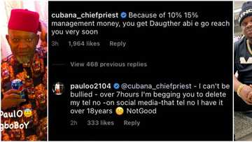 Husband snatching: Maria's manager PaulO retaliates, posts Cubana Chiefpriest's phone numbers online