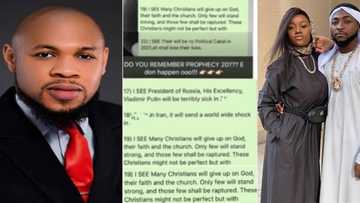 "Don't doubt his words": Pastor who predicted twin birth for Davido shares more prophecies he made