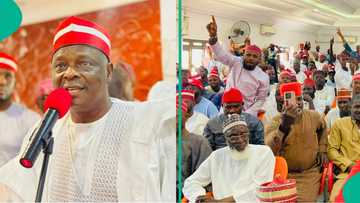Jerin kwamishinoni da hadiman Abba da aka hango a taron gidan Kwankwaso