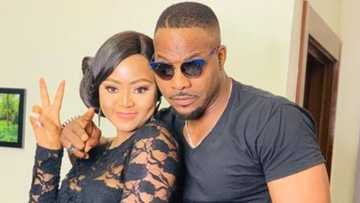 Funny reactions as Regina Daniels resumes acting, shares loved-up photo with actor Bolanle Ninalowo