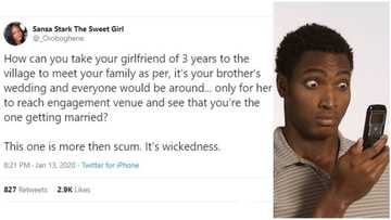 Man takes girlfriend of 3 years to his own wedding in the village