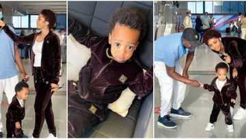 His dad thinks I can’t do it, I will prove him wrong: Regina Daniels vacations with son without nanny