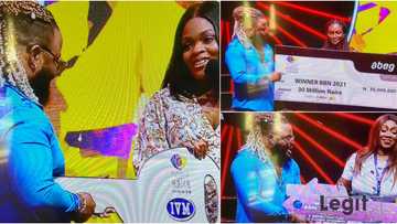 I don get alert: Whitemoney officially receives N30m prize money, car key and house in Lekki