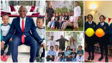 5 Times Billionaire Tony Elumelu gave rich family goals in adorable pictures with his children
