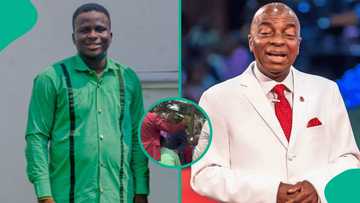 Man posts video showing his first unexpected encounter with Bishop David Oyedepo, sparks buzz