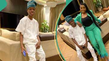 “This one no need DNA”: Wizkid’s lookalike son Bolu steps out in style for grandma’s Thanksgiving