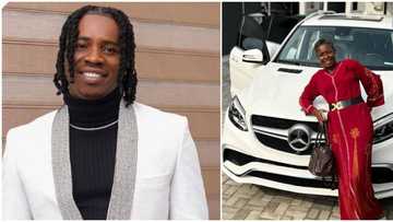 Skit maker Lord Lamba leaves mum emotional as he buys her Mercedes Benz, seen cruising luxury car with her