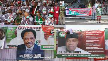 BREAKING: Bala Mohammed for president, Shehu Sani for governor, other banners surface at PDP convention in Abuja