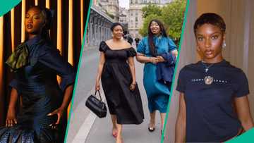 Sweet photo as Ayra Starr and Tems' mums link up, fans gush over them: "They look like sisters"