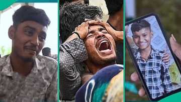 Air India crash: Man inconsolable as 15-year-old only brother who was hit by plane's wing is buried