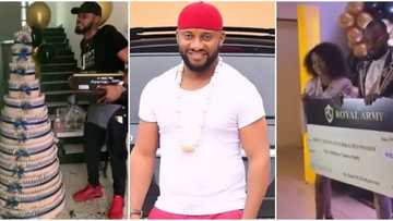 Actor Yul Edochie laments heavily as BBNaija's Prince receives N10m cheque and huge money cake from fans