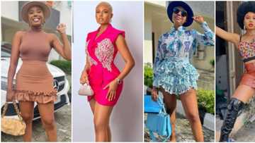 Gorgeous photos of Nancy Isime schooling ladies how to show some skin in mini outfits