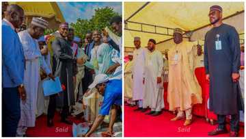 Gwamnan Jihar Zamfara Ya Waiwayi Talakawa, Ya Kaddamar Da Rabon Kayan Tallafi