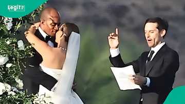 Geoff Ogunlesi: Actor Tobey Maguire officiates ex-wife's wedding to Nigerian billionaire son