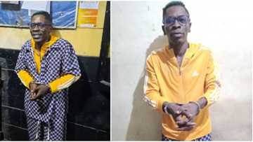Shatta Wale arrested, full of smiles as he is handcuffed by police