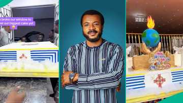 Lady who baked Prophet Ebuka Obi’s birthday cake shares how she broke her window to deliver it