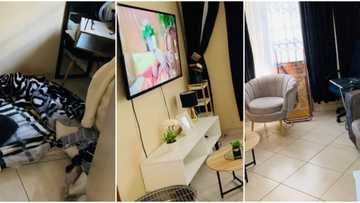 I'm sleeping on the floor: Lady says as she flaunts her 'humble' living room with stunning interior in photos