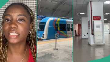 Lady pays N600 to travel by train, enjoys ride from Marina Train Station to trade Fair Market Lagos