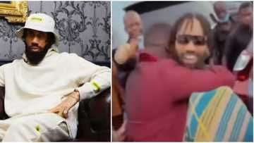 Don't cry: Phyno's manager becomes emotional as singer gifts him Lexus SUV on wedding day