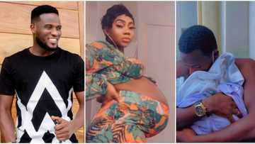 Thank you for going through this again: Actor Mustapha Sholagbade appreciates wife as they welcome son