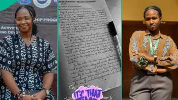 Nigerian lady goes viral over her beautiful handwriting, some people thought it's computer font