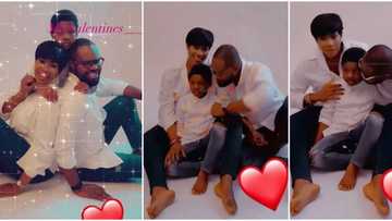 Actress Stephanie Linus and family hit the studio for lovely family photos on Valentine's Day