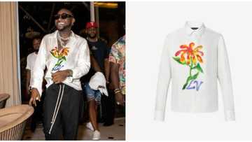 Celebrity price check: Singer Davido rocks Louis Vuitton shirt worth over N700k
