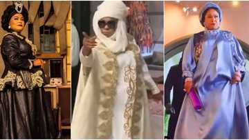 The return of the king: Sola Sobowale's powerful looks for spell-binding movie KOB speaks perfection