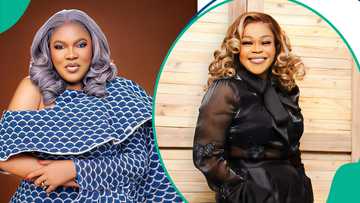 Toyin Abraham finally speaks after being dragged for how she greeted Shaffy Bello