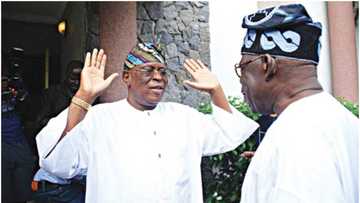 Friends for life: Tinubu visits Ex-governor Osoba in Ikoyi after knee surgery