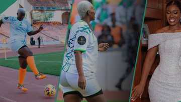 Warri Pikin's response to viral photos of her from football match spurs reactions: "Confuse them"