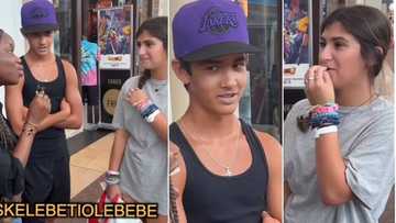 Nigerian lady asks oyinbo people to pronounce 'eskelebetiolebebe' in hilarious clip, funny video goes viral