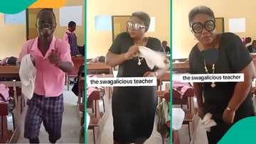 Teacher captured on video dancing with abandon in class as students watch: "I'm free with them"