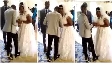 Bride cries uncontrollably in church on her wedding day, people wonder what's wrong, video stirs reactions