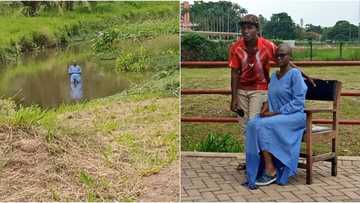 I chose to do it: Strange girl spotted in video seated in middle of campus river for 6 hours breaks silence